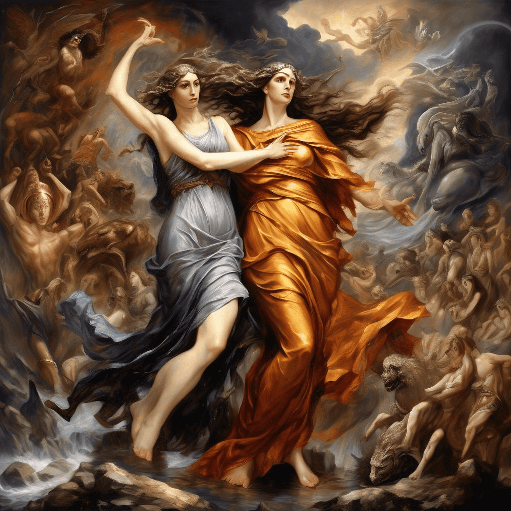 Antigone and Ismene – Rosemarie Beck